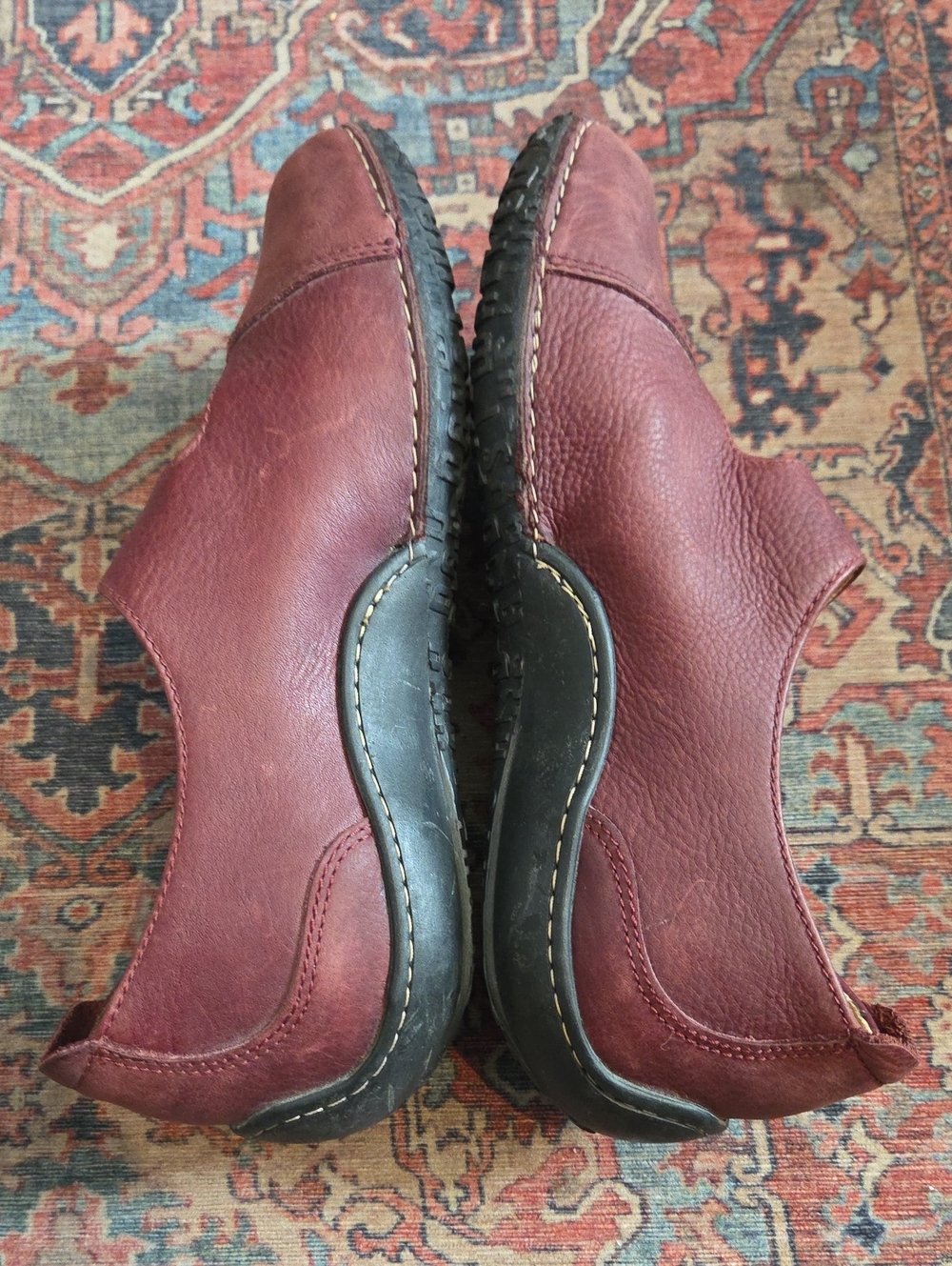 Wolky Comfortable Women's Mary Jane Leather Shoes in Burgundy Size 40 - Picture 10 of 10